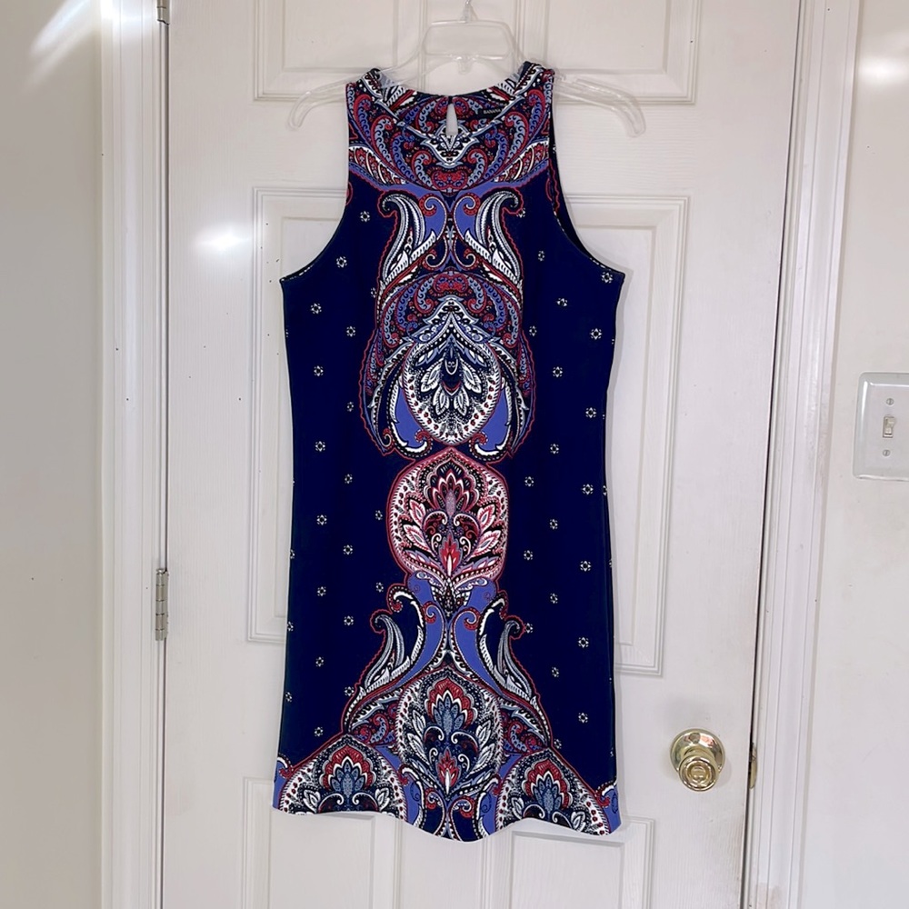 Banana Republic Parsley Business Casual Navy Dress Size 8
